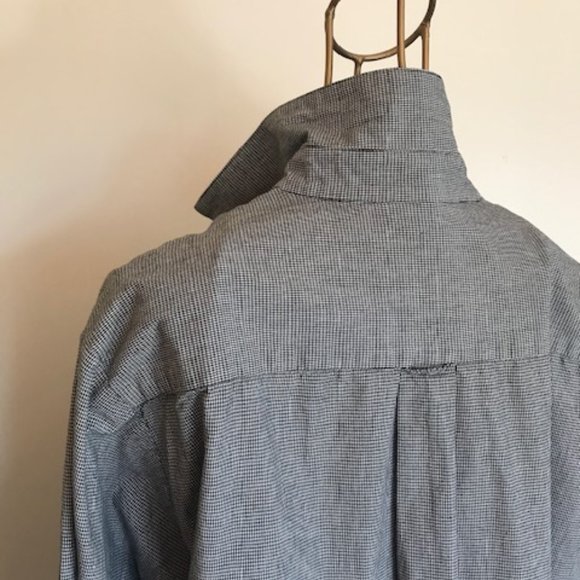 Black and white check cotton tunic shirt - Picture 10 of 13